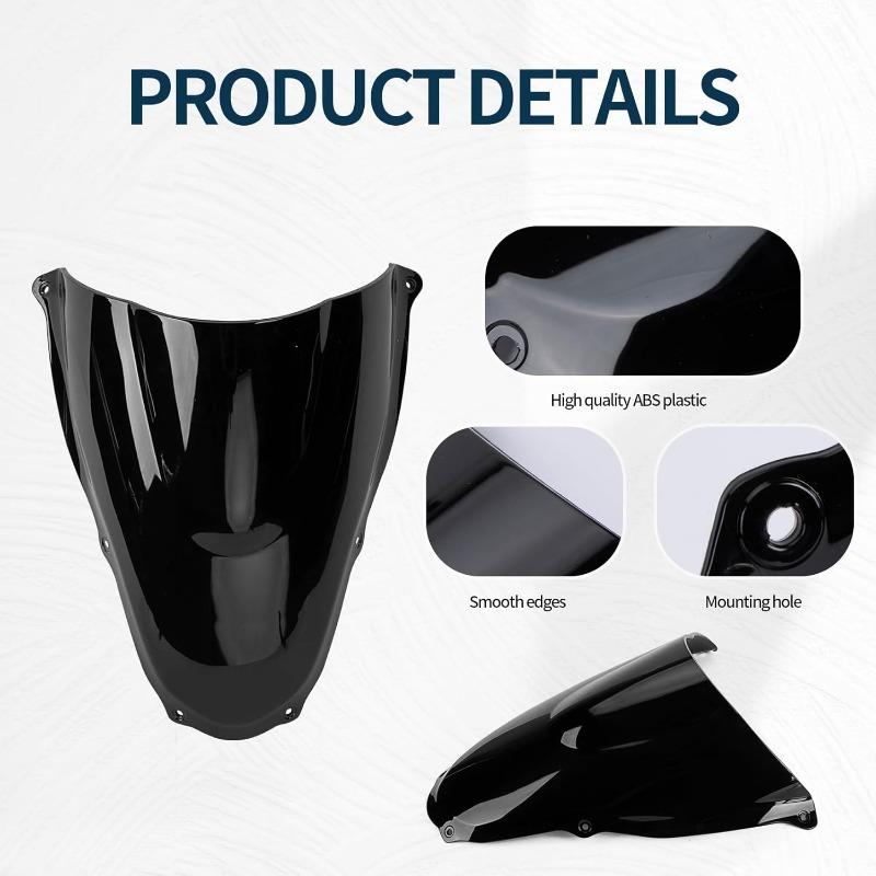 Motorcycle Windshield Windscreen Wind Deflector Front Flyscreen Double Bubble for RS125 2006 2010 2007 2008 2009