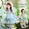 Girls' Green Wild Wonderland Lolita Princess Summer Dress - Puffy Skirt Birthday Gown