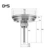 SW 0-300 Celsius fokos rozsdamentes acél BBQ grill hőmérő hőmérsékletmérő