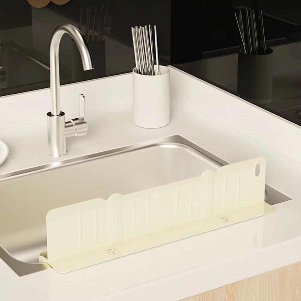 Reusable Waterproof Baffle 2-in-1 Water Blocking Board Sink Water Retainer  Bathroom Sink