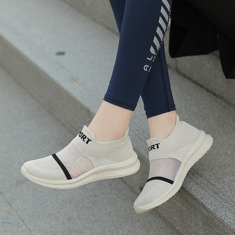 Мужские удобные ультрамягкие и дышащие кроссовки на шнуровке для женщин 44 белый/серый — фото 13