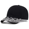 Moda Nuevo Sombrero de Borde Plano Sombrero de Flor de Anacardo Borde Estampado Sombrero Hip Hop Callejero Diaria Ocio Viaje Sombrilla Gorra de Béisbol