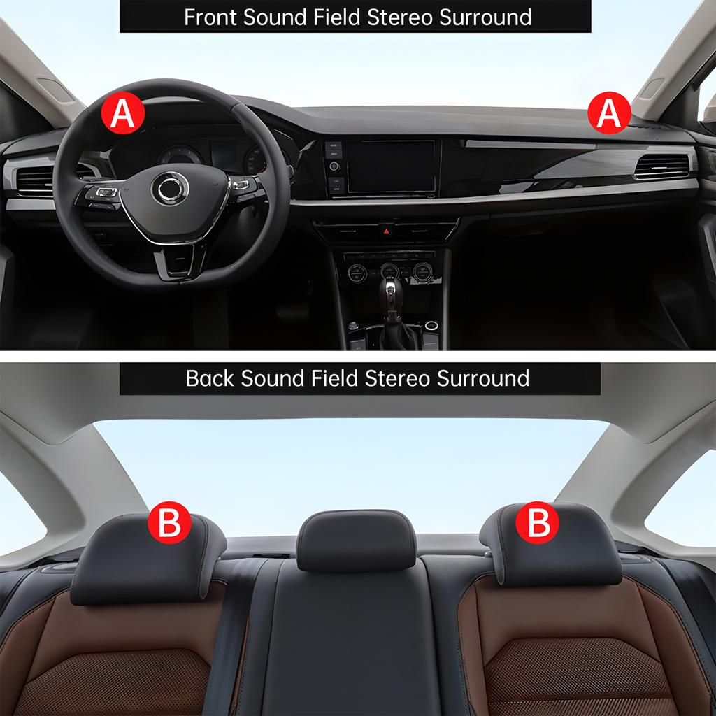 4 Stück Universal 1000W Hocheffiziente Mini Dome Hochtöner Lautsprecher für Auto-Audiosystem Schwarz