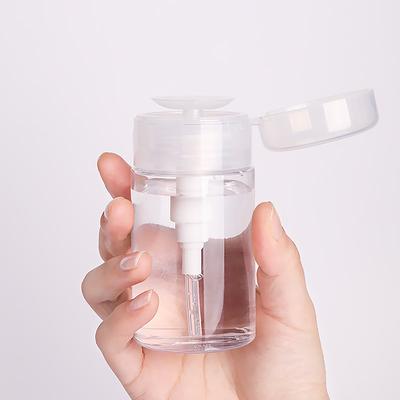Flaconi Ricaricabili da 100/120/300Ml Dispenser Vuoto con Pompa a Pressione Rimuovi Smalto Cleaner per Unghie Flacone per Trucco Strumento per Manicure Fai da Te