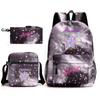 Demon Hunter Girl Group Backpack Kpop Backpack Digital Color Printing Boys And Girls School Bag Shoulder Bag Three-Piece Set