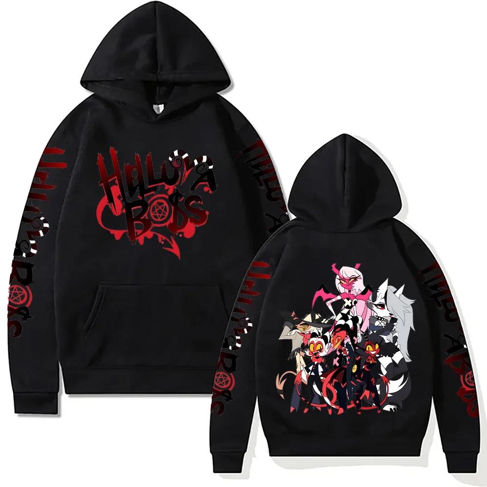 

Helluva Boss Hoodies Trends Y2k Aesthetic Anime Sweatshirt Unisex Loose Streetwear Vintage Harajuku Pullovers Casual S