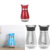 Stainless Steel Spice Jar Set With Adjustable Salt And Pepper Shakers For Kitchen Storage