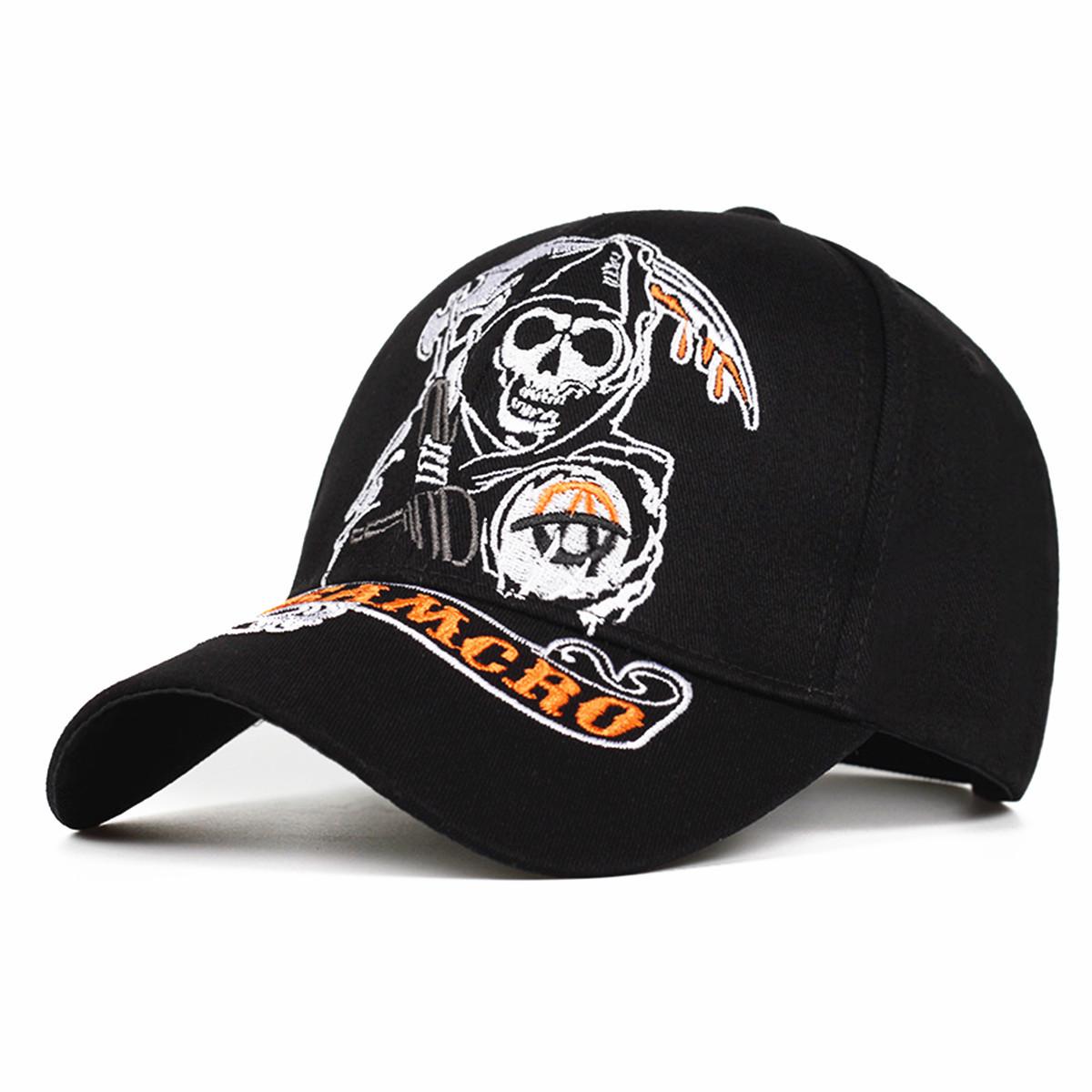 

Кепка Sons of Anarchy с вышитым черепом, кепка Snapback для мужчин и женщин