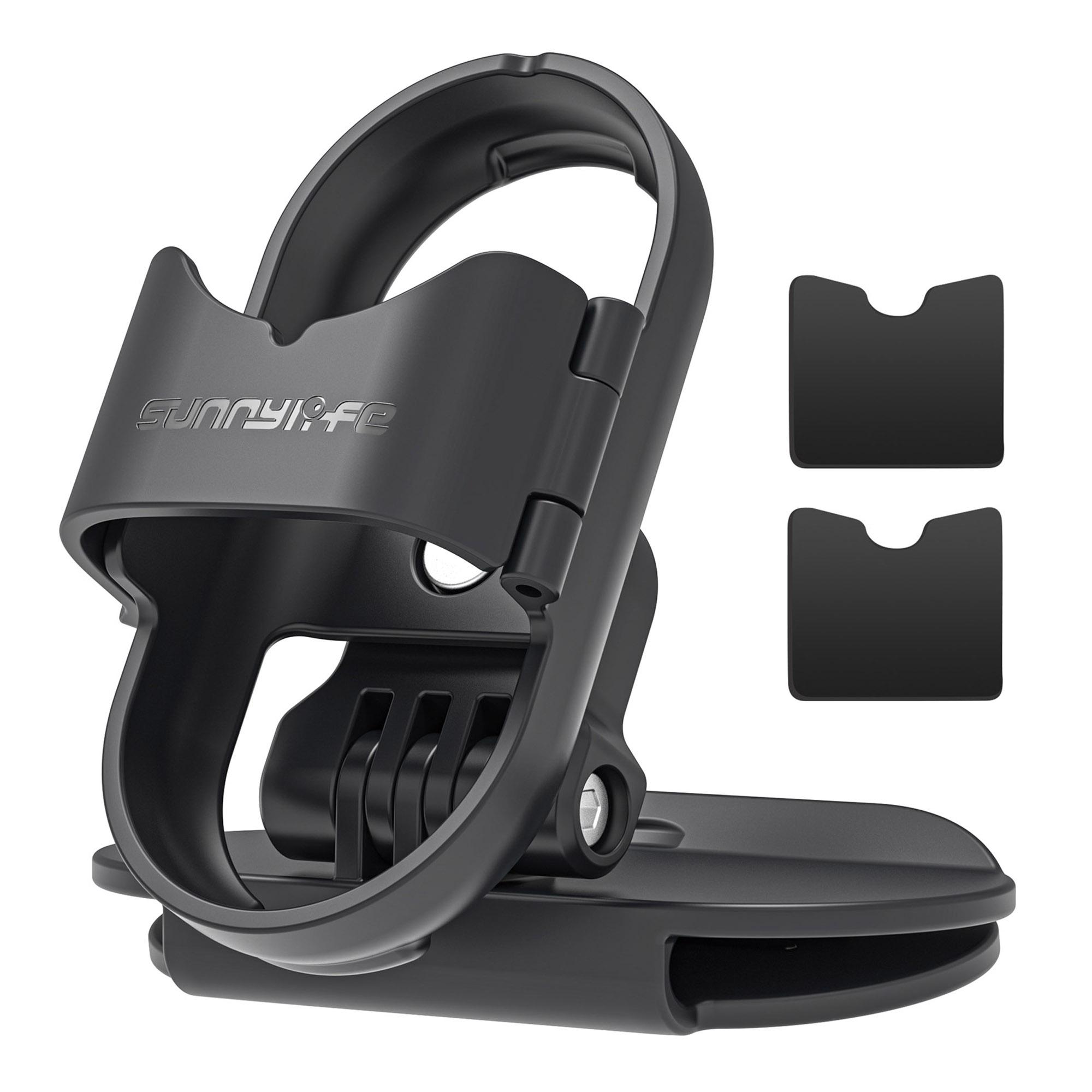 SUNNYLIFE G3S-J867 For Insta360 GO 3S/GO 3 Action Camera Hat Brim Clip 360 Degrees Rotation Head Cap Mount Clip A