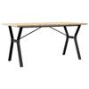 VidaXL Dining Table Y-Frame, Dinner Table, Dining Table Kitchen Restaurant Interior, 160x80x75.5 Cm Pine Wood 3282787