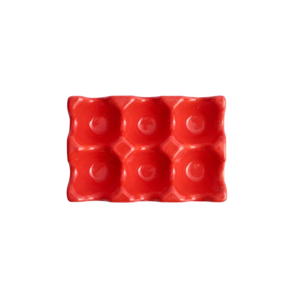 Anti-Slip Egg Box Ceramic Egg Storage Box Durable Eggs Case