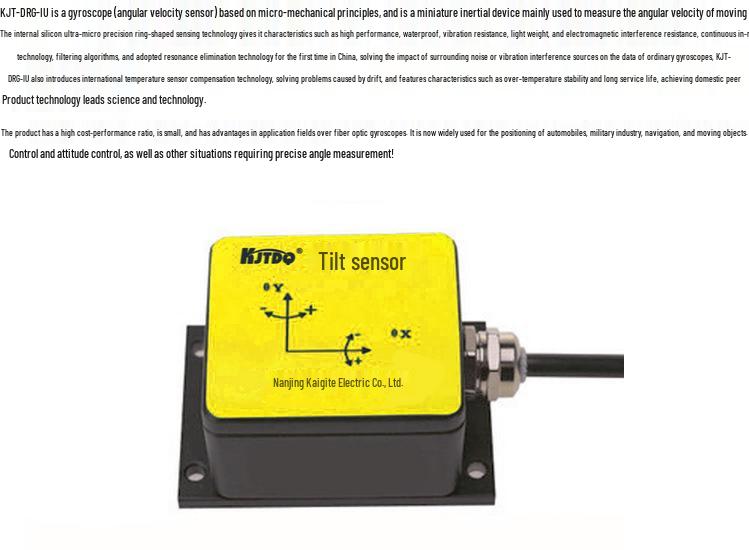 KJTDQ/Kaigite Single/Dual Axis Analog Inclinometer Sensor 4-20mA Output