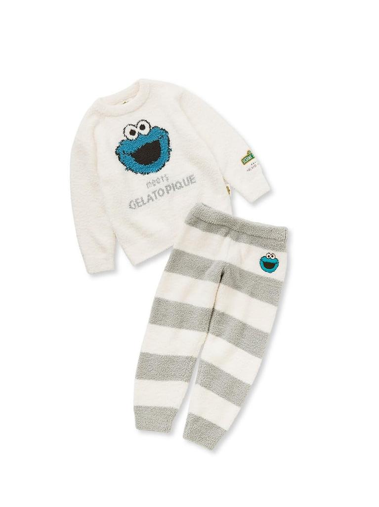 Gelato Pique Sesame Street JQD Pullover Long Pants Small Kids' & Set, PKNT235409, Blue,
