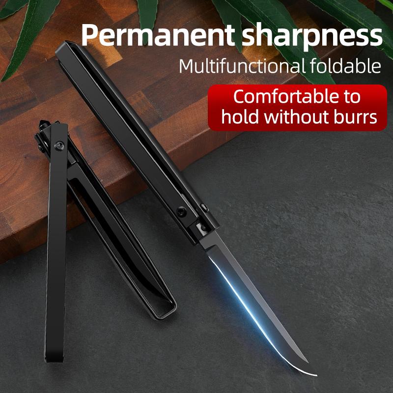 outdoor high hardness portable small knife, mechanical folding knife, household fruitknife with knife coverfruitknife fruitknife