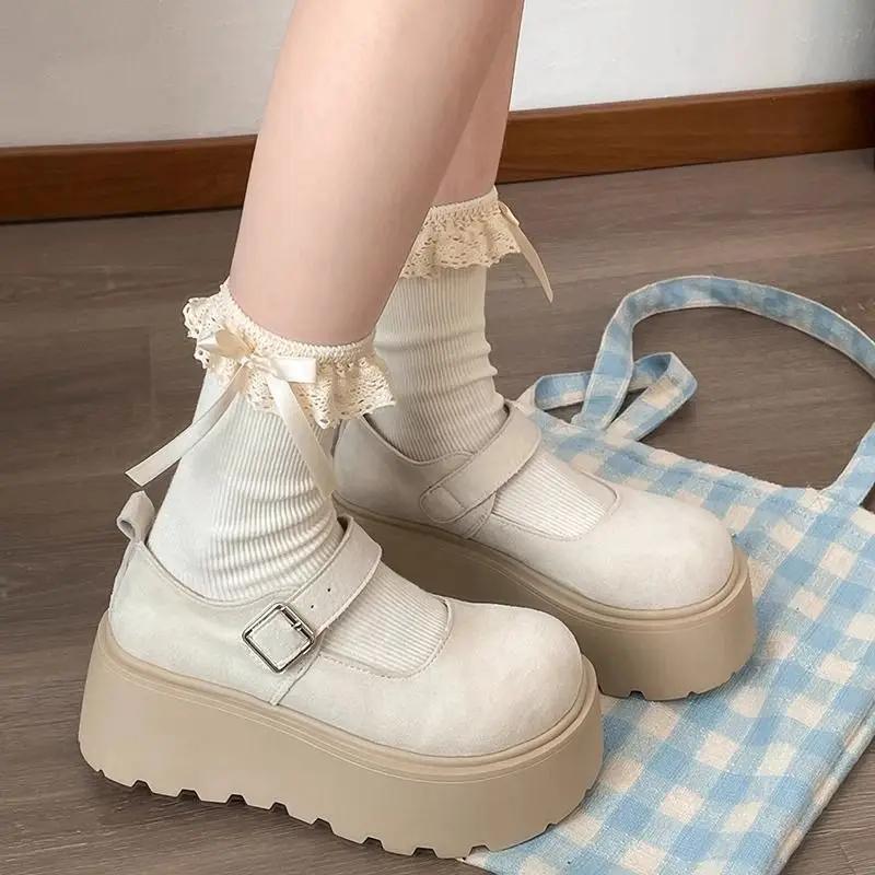 Beige Shoes for Women Office With Medium Heels Leather Casual Chic and Elegant 2025 Trend Footwear Vacation Summer Woman Pumps