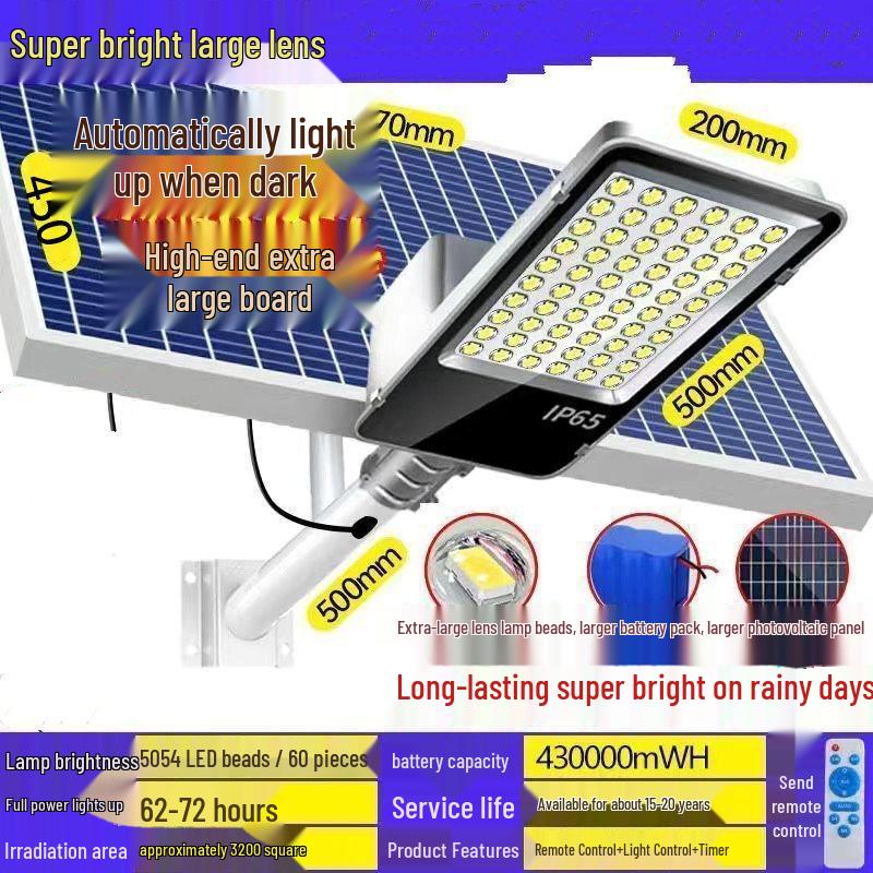 NuFeng 800W Solar LED Street Light