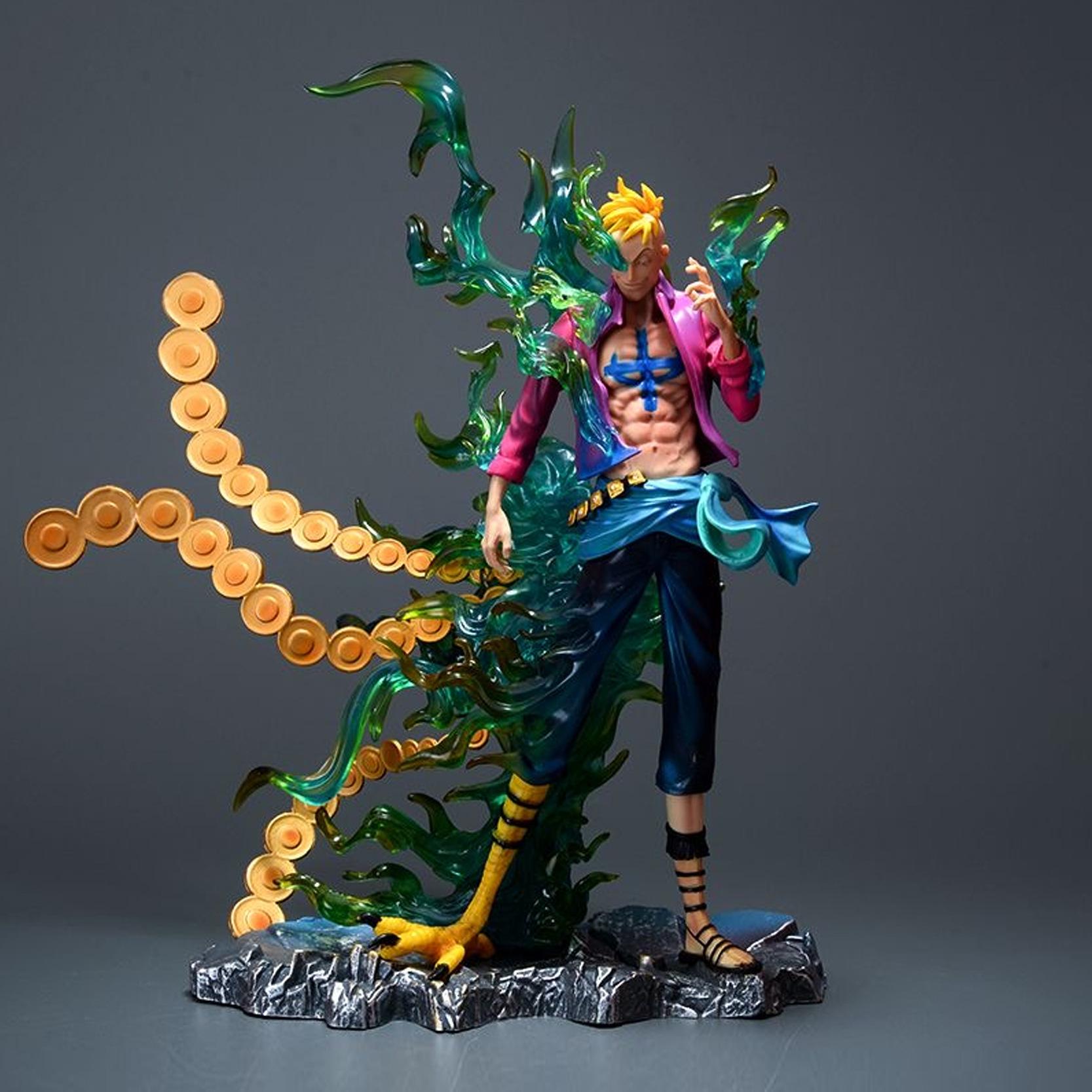 

32cm Iu One Piece Phoenix Marco Resonance Series Anime Figure Model Statue Boys Collection Desktop Decoration Ornament Toys Gift 32cm