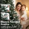 Artificial Christmas Tree 180cm with 910 Branches with Snow, 58 Pine Cones and Foldable Metal Stand, Easy Assembly, Green