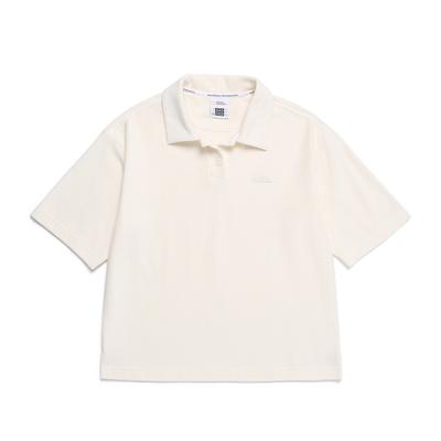 NATIONALGEOGRAPHIC N252Wts480 Women'S Terry Basic Collared T-Shirt L/Beige