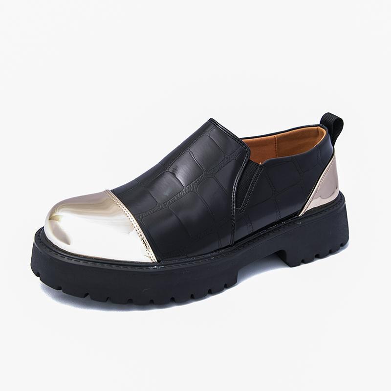 Fashion New Thick soled Leather Shoes Trendy men's British style Fashion Party Outdoor street walking Plus Size 38-46 Shoes Hot