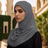 New Mulism Hijab Scarf For Women Hemp Headscarf Wraps Solid Headband Turban Prayer Shawls Malaysia Scarf Middle East Amira Caps
