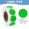 1000Pcs Colored Dot Stickers Color Coding Labels Blank Circle Stickers Adhesive Round Price Stickers for Office 12.7mm 19mm 25mm