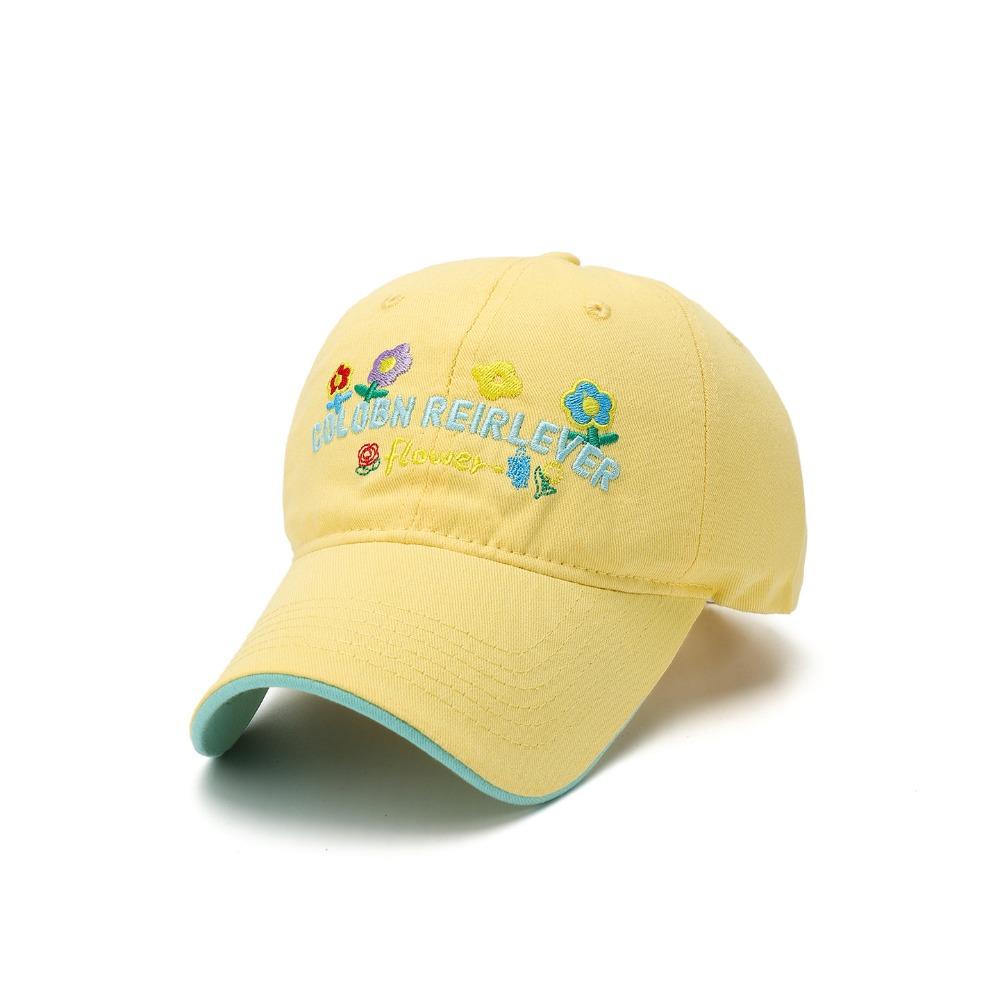 Cotton Floral Baseball Cap Letter Embroidered Streetwear Hats Casual Peaked Cap For Women Girls