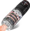 Penis Pumps Male Sex Toys Male Sex Toys with Upgrades 6 Vacuum Pumps 7 Rotating 7 Sucking 7 Licking Pocket Pussy LCD Display Pumps and Enlargers