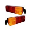 APSMOTIV Tail Lights with 12V Bulbs for JCB Robot 1110 1110Thf, Case IH 259816A1, McCormick, David Brown Tractors Red/Amber OEM 700/41600, 177239A2