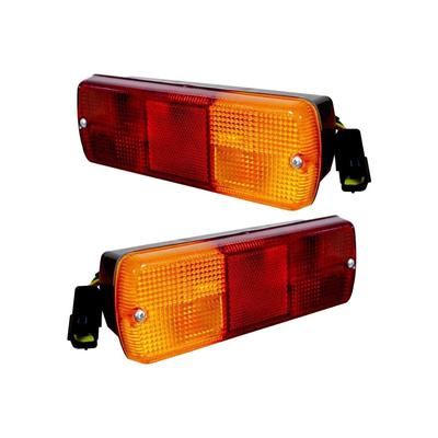 APSMOTIV Rückleuchten mit 12V Glühbirnen für JCB Robot 1110 1110Thf, Case IH 259816A1, McCormick, David Brown Traktoren Rot/Gelb OEM 700/41600, 177239A2