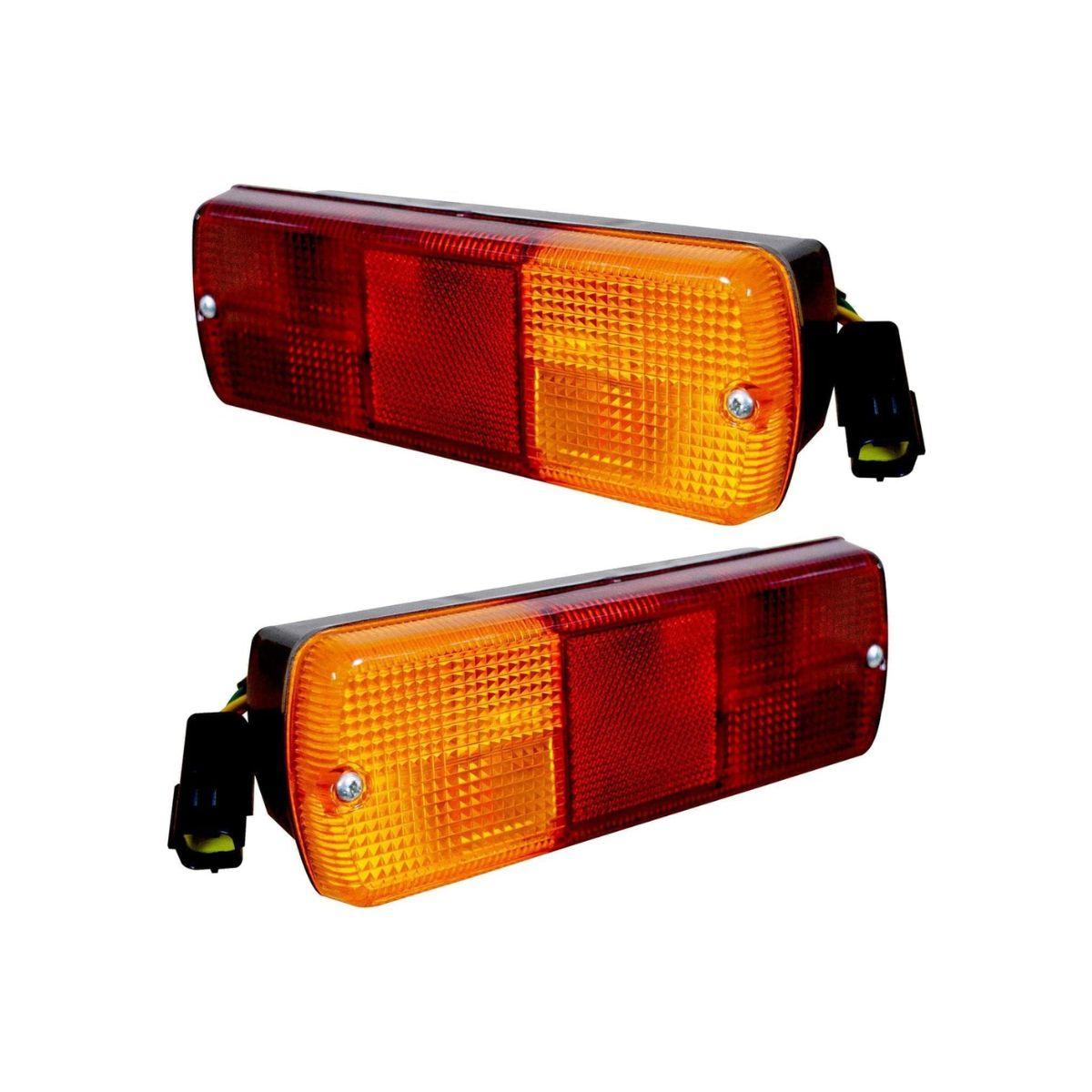 

APSMOTIV Tail Lights with 12V Bulbs for JCB Robot 1110 1110Thf, Case IH 259816A1, McCormick, David Brown Tractors Red/Amber OEM 700/41600, 177239A2 красный/янтарь