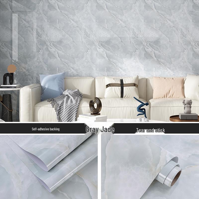 Oil-proof, Heat-resistant Waterproof Kitchen Countertop Self-adhesive Wallpaper