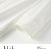 ELLE Women's French Color-Block Mid-Length Trench Coat