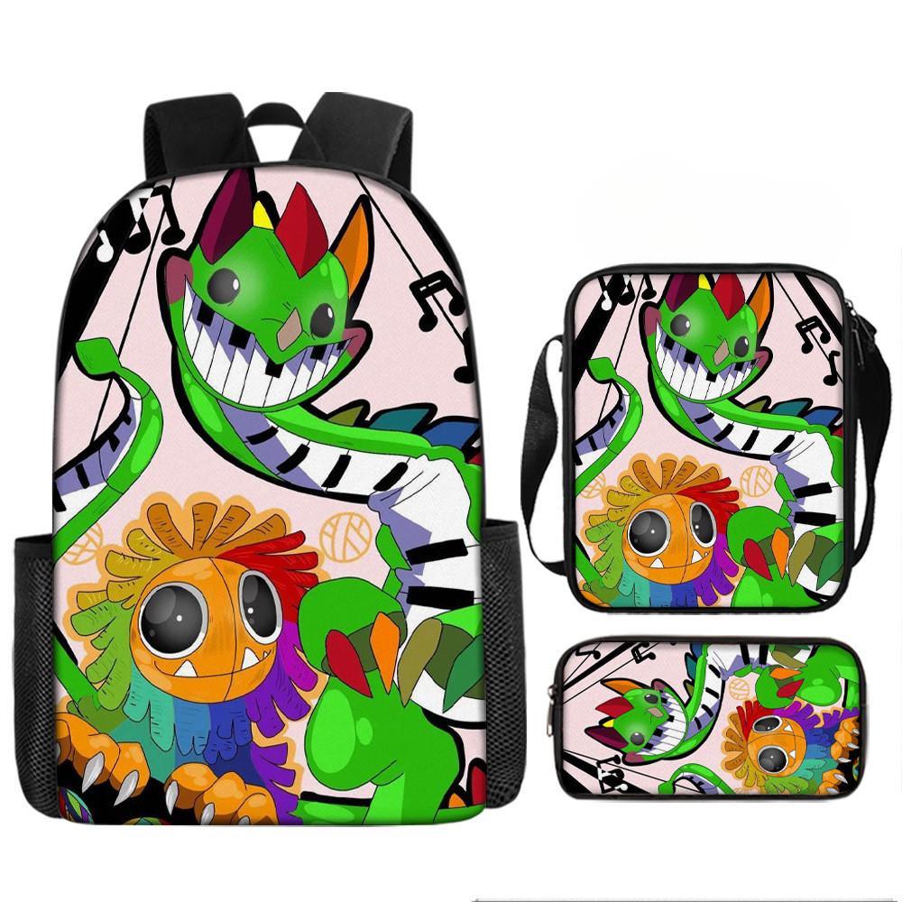 Poppy Playtime Chapter 4 Printed Backpack Schoolbag Shoulder Bag Bag Pencil