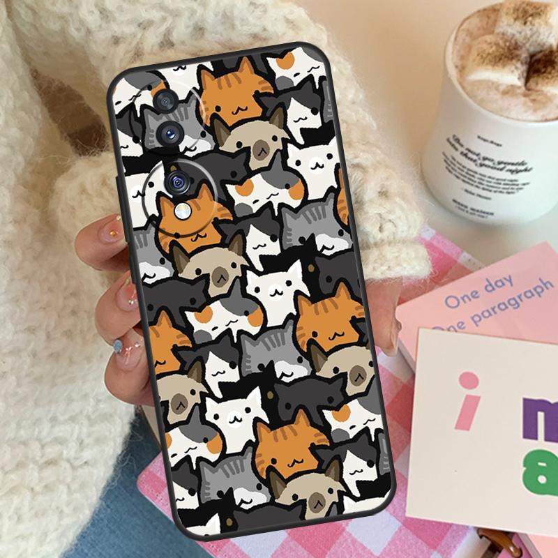 

Чехол Neko Atsume для Honor X8 X6 X7 X9 Magic 4 5 Pro 50 70 90 Lite 8X Honor X9a X6a X7a X8a X9b Honor 50