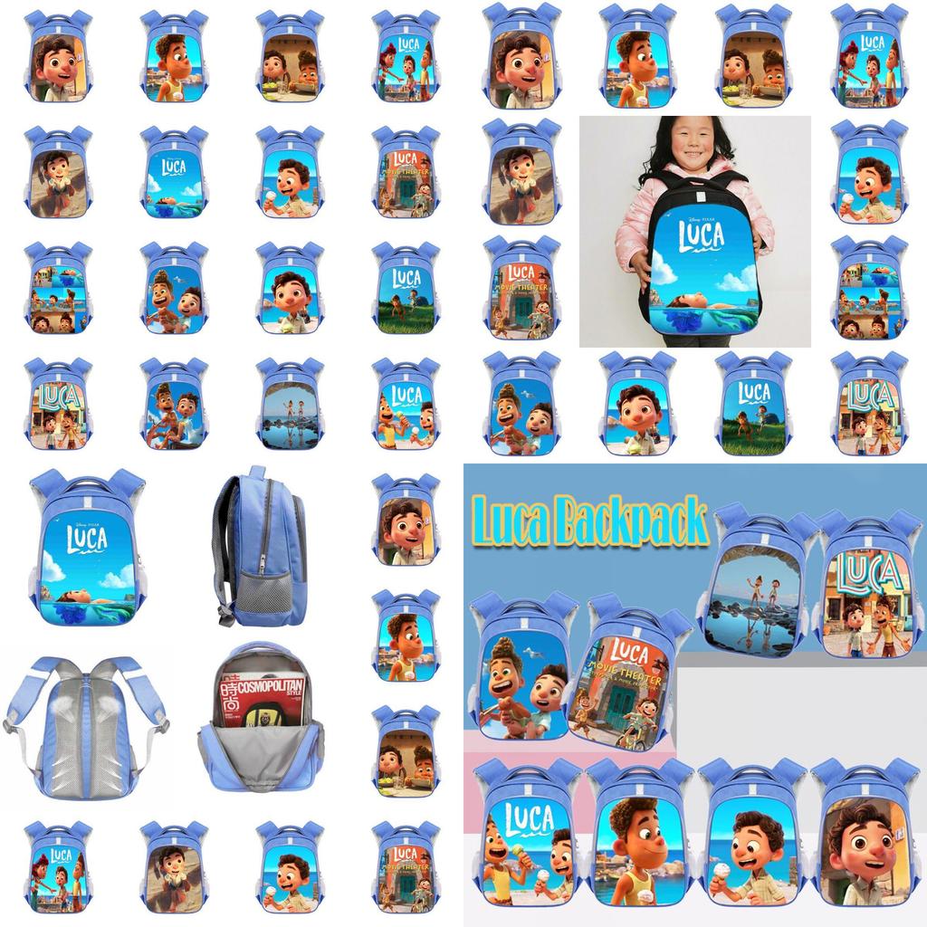 Vibrant Luca Alberto Backpack 3d Printed With Reflective Strip For Kids And Students