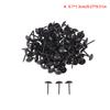 100Pcs Black Round Head Metal Pushpins Upholstery Nails Vintage Tacks Stud Decor