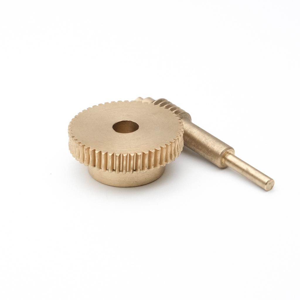0.5M 20/30/40/50/60 Teeth Copper Worm Shaft Gear Combination 1:20 1:30 1:40 1:50 1:60 DIY