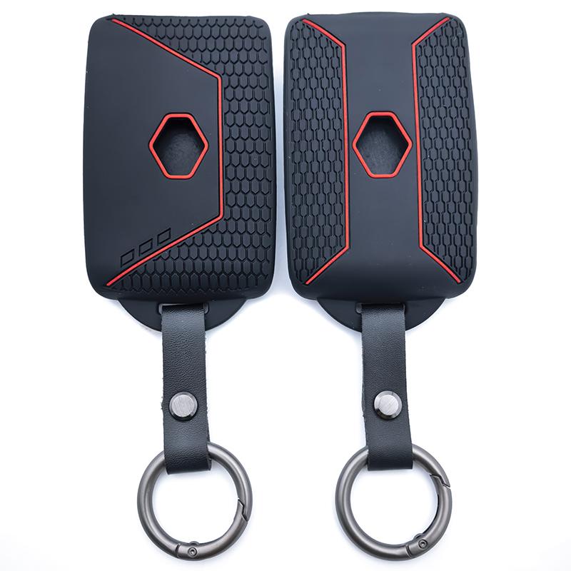 Silicone Car Remote Key Case Cover Fob For Renault Captur Koleos Kadjar Arkana Megane Dacia Duster Sandero Stepway Accessories