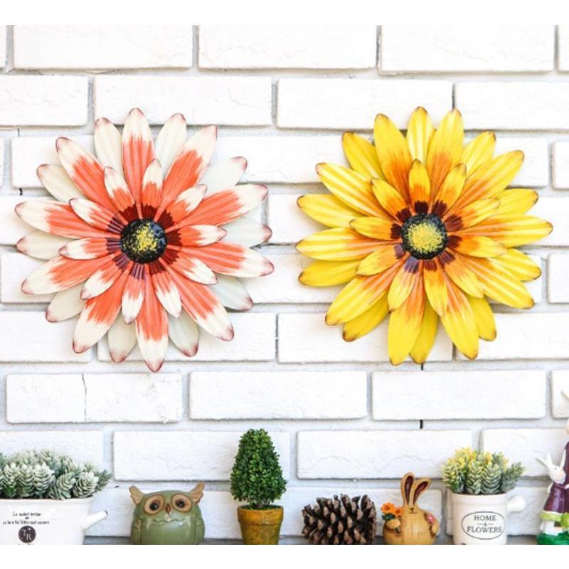 Hot Sale Vakker 3D Blomsterdekorasjon 2025 Ny Metall Tusenfryd Vegghengsdekorasjon Egnet Husholdningsport Anheng Dekorativ