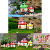 Resin Diy Mushroom House Castle Garden Craft Decor Miniature Micro Art Landscape