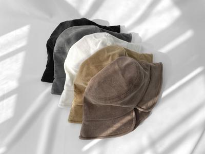 Damen Unisex Team Cord Corduroy Fischerhut Fischerhut