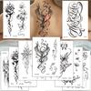 Elegant Temporary Tattoo Stickers Long-lasting Body Art Tattoo Flower Tattoo Stickers  Party