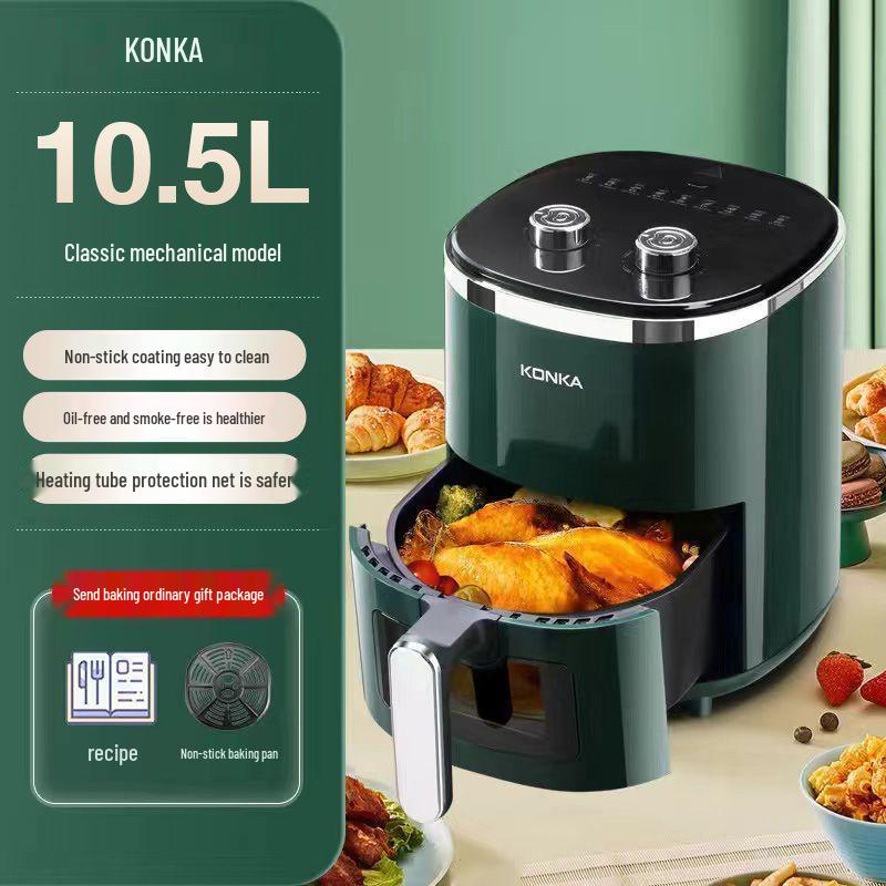 Smart Multifunctional Air Fryer Oven with Touch Screen - Oil-Free, Large Capacity