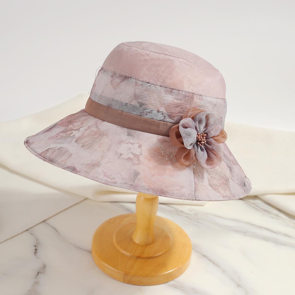 Eugen yarn sun hat elegant basin hat women's spring summer fashion thin mother sun hat in the elderly sun hat