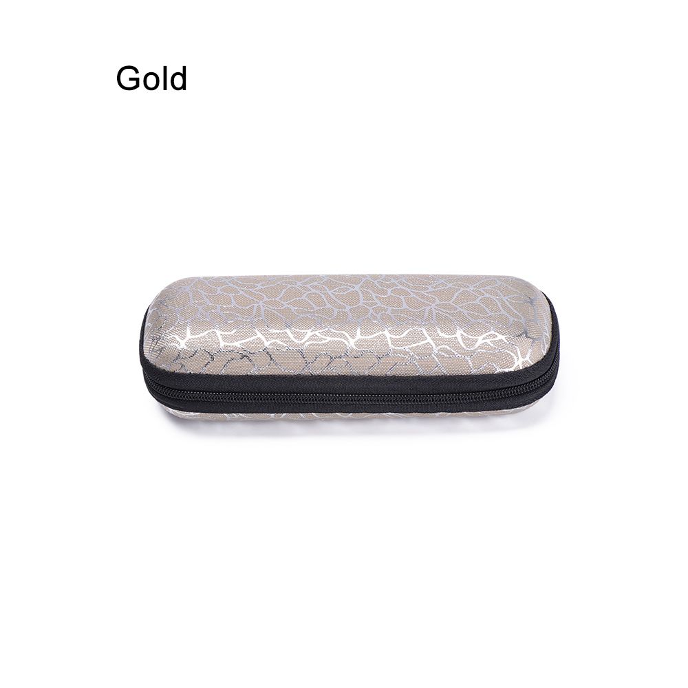 Mote rektangelholder Unisex solbrilleetui Hard Eye Briller Brillebeskytter Glidelåsboks
