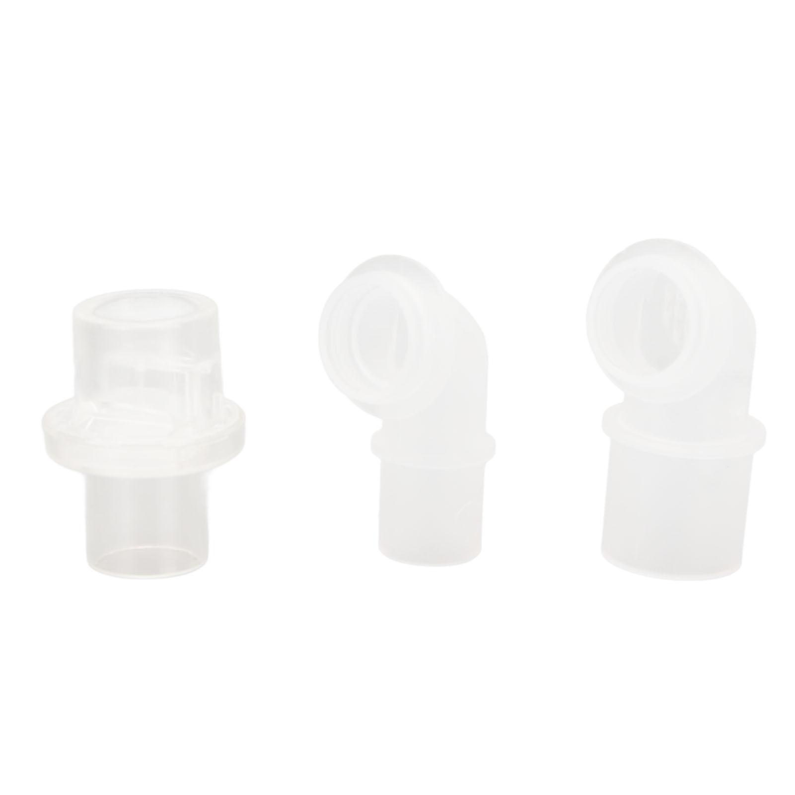 Elbow Straight Connector Set Replacement Accessory for Cardiopulmonary Resuscitation Facial Cover Device