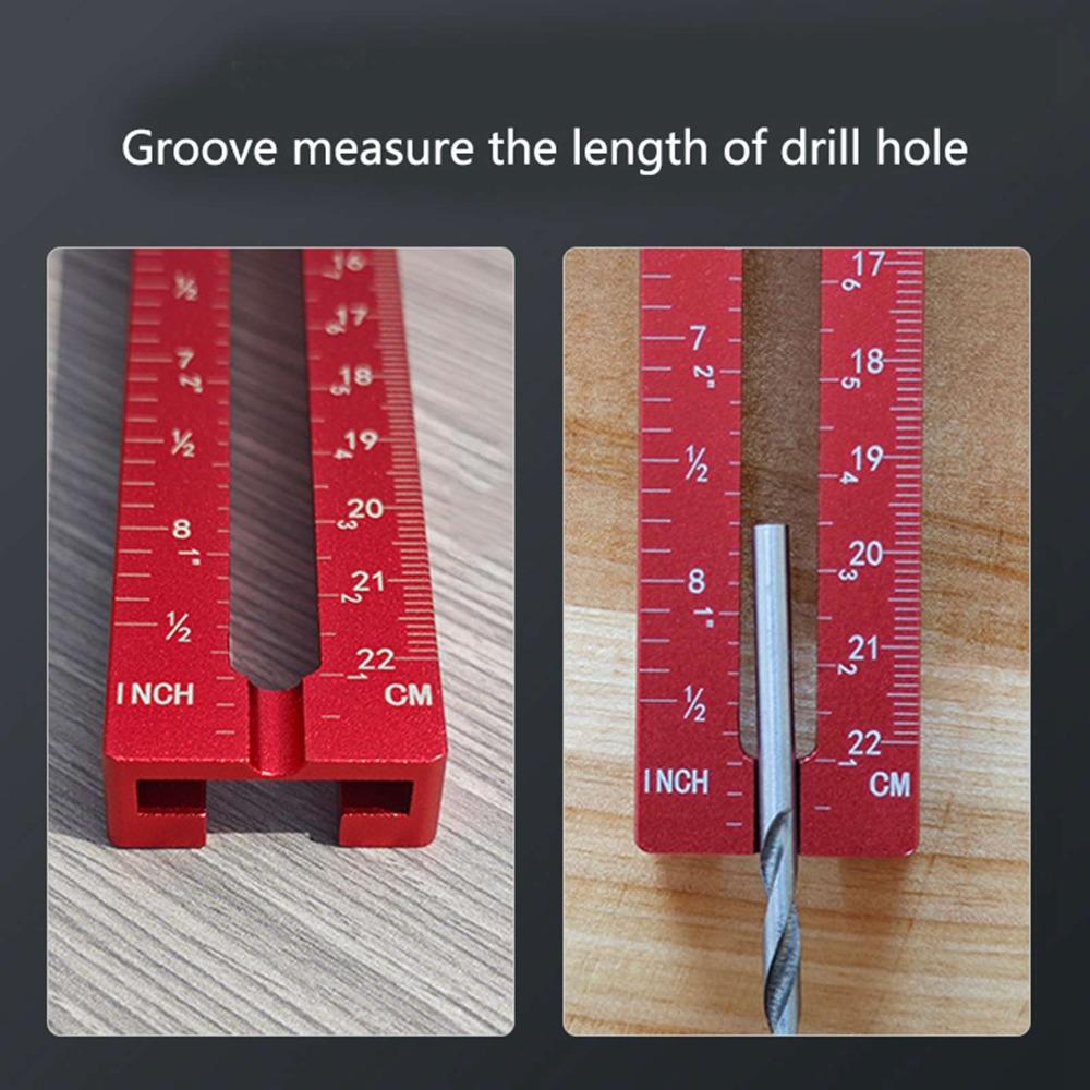 Aluminium Alloy Cabinet Hardware Jig Adjustable Self Centering Adjustable Template Drill Guide for Cabinet Hardware Installation