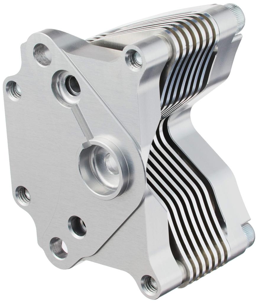 G-Craft Aluminum Billet Oil Cooler for Horizontal Engines, 7-Row, 37020