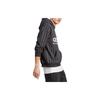 adidas Brand Logo Printed Stripe Hoodie American Style Sweatshirt Men’s Black